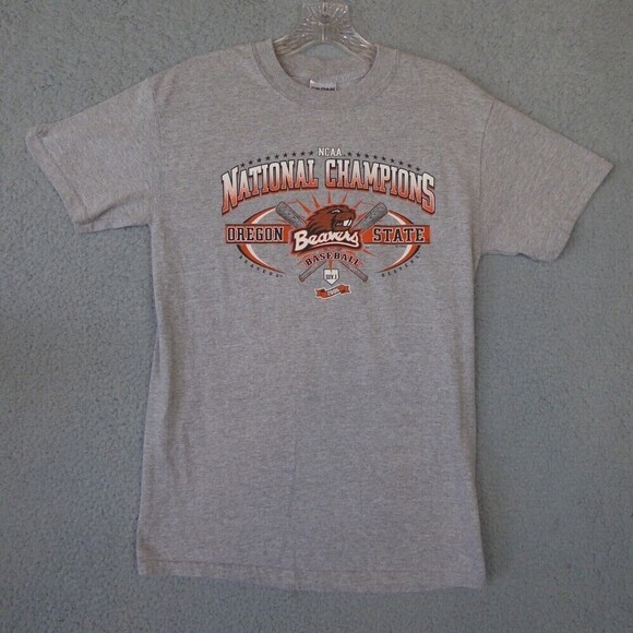 Oregon State Shirt Men's Small Gray 2006 NCAA Baseball National Champions Div. 1 - Picture 1 of 7
